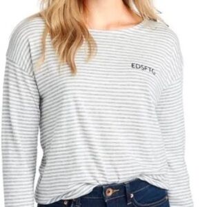 Vineyard Vines Striped Gray Women's Top
